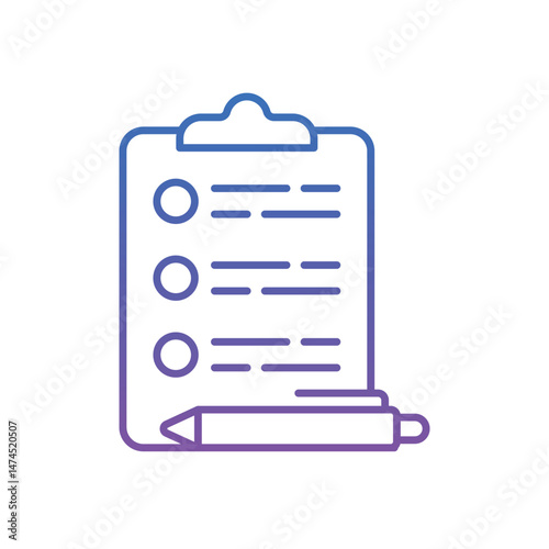 Election Survey Vector icon