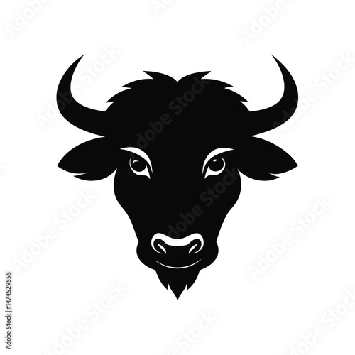 buffalo black head silhouette