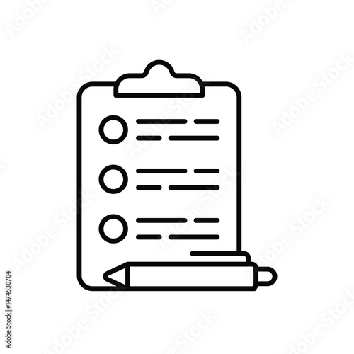 Election Survey Vector icon