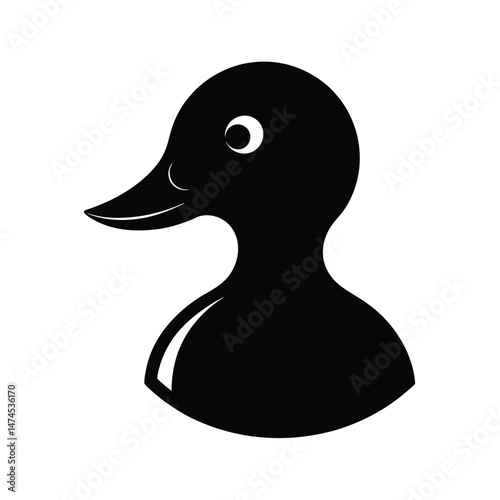 duck black head silhouette 
