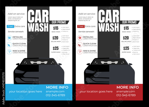 Car wash Flyer Car wash flyer design professional car service brochure design, car, service, repair, garage, foam, clean, shine, bubbles, automobile, drive, engine 
