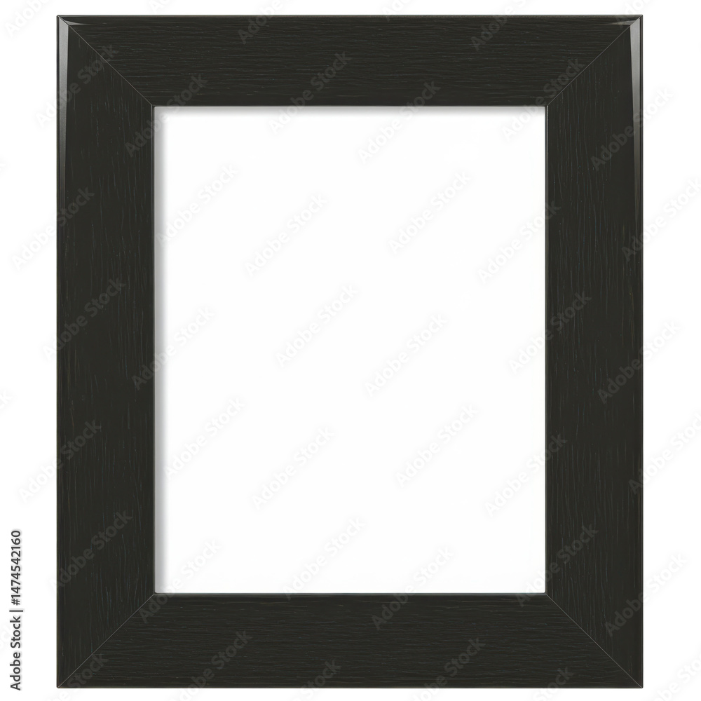 Obraz premium Rectangular, dark frame holding a clean white center space for pictures or art insertion