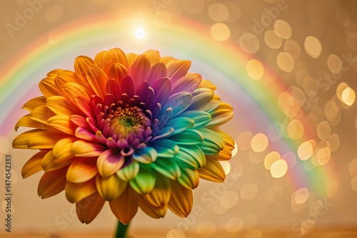 Magical Rainbow Flower Bokeh Photography: Dreamy Floral Fantasy