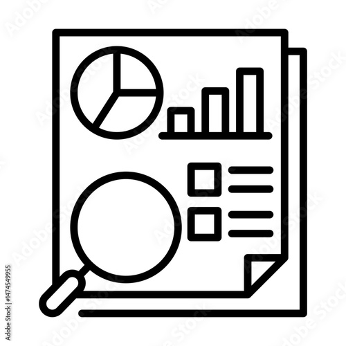 Data literacy single icon