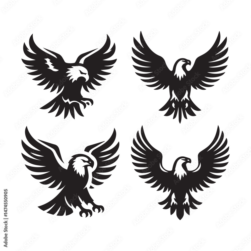 Fototapeta premium Majestic Eagle Vector Illustrations