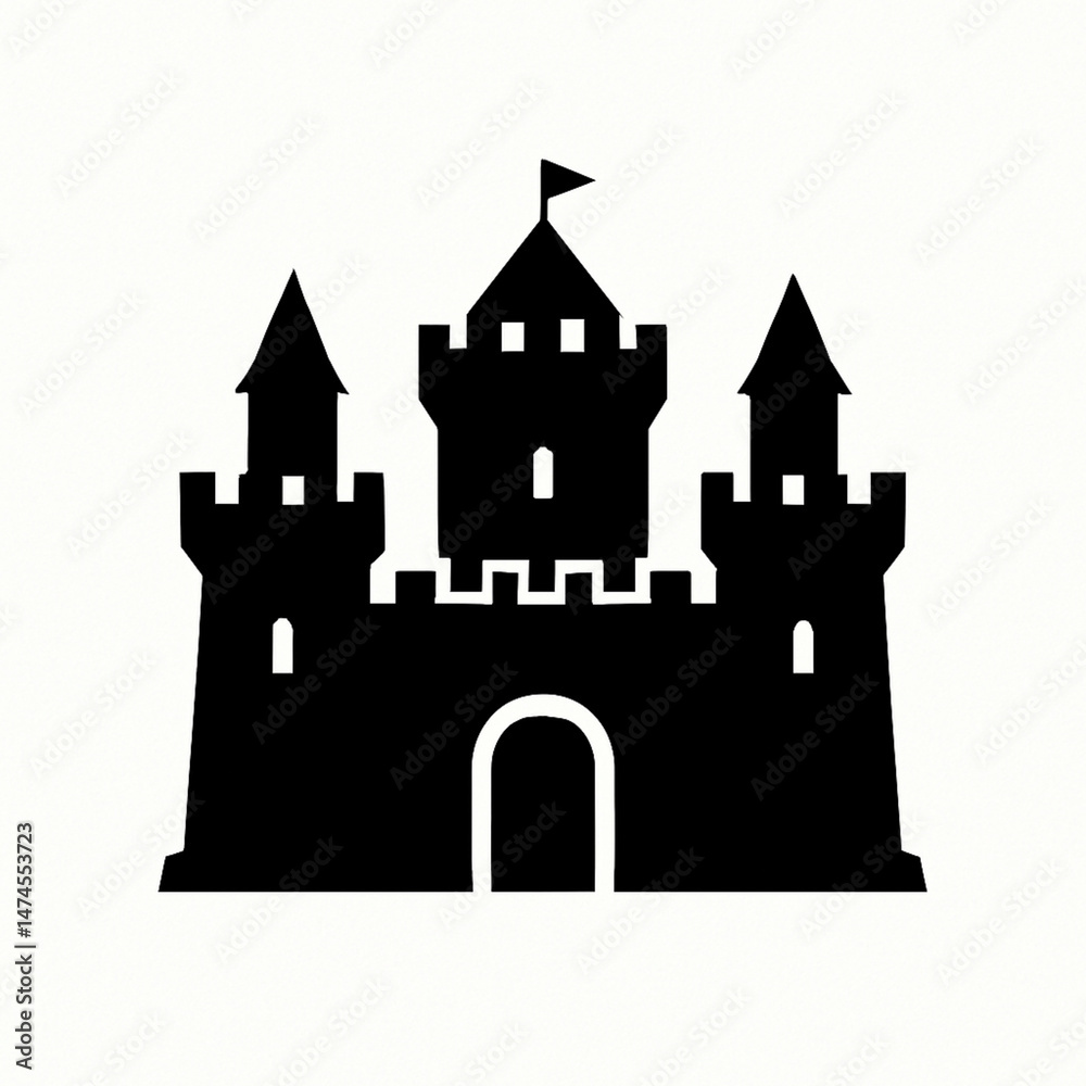 Obraz premium castle vector illustration
