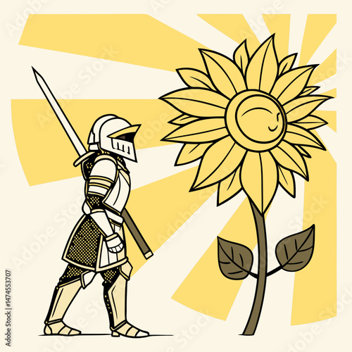 knight with sword and shield