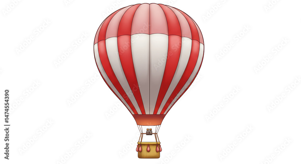 Fototapeta premium Isolated Hot Air Balloon