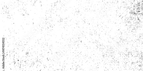 Abstract vector noise. Small particles of debris and dust. Distressed uneven background. Grunge texture overlay with fine grains isolated on white background. Vector illustration.