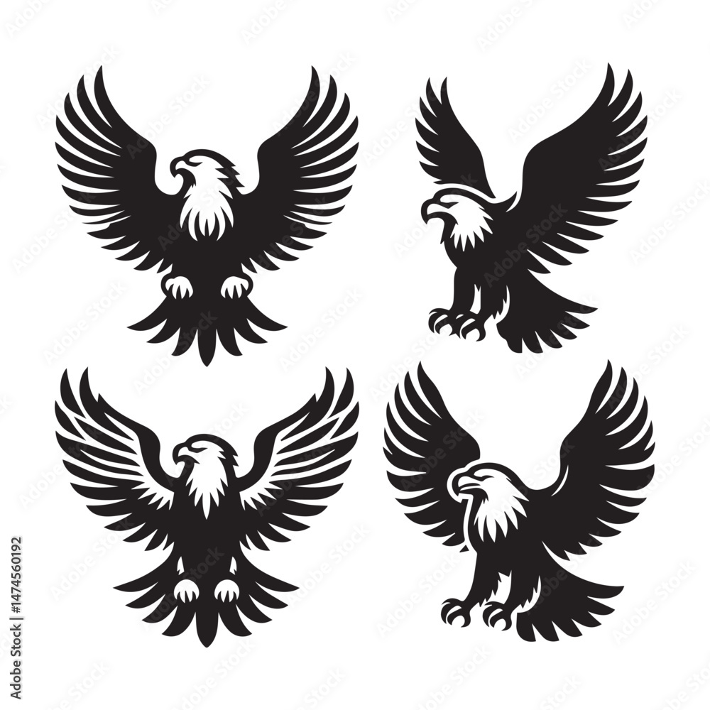Obraz premium Majestic Eagle Vector Illustrations