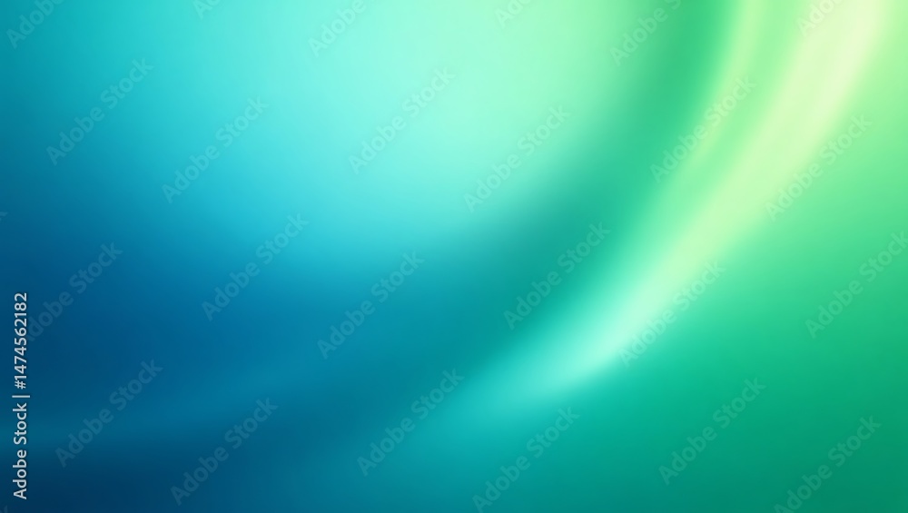 Fototapeta premium Abstract Blue-Green Gradient Background Smooth Flow