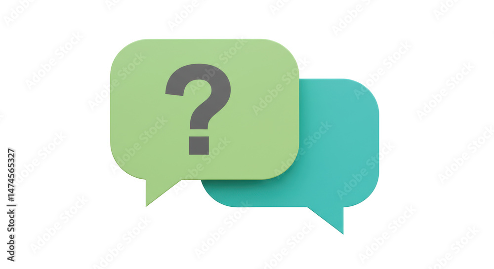 Isolated Question Mark Speech Bubbles Isolated Question Mark Speech Bubbles