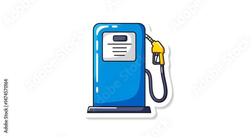 Free Download Cartoon Gas Pump Illustration - GFXLoad