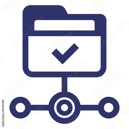 active directory, folder icon on white