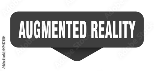 augmented reality sticker. augmented reality sign on transparent background