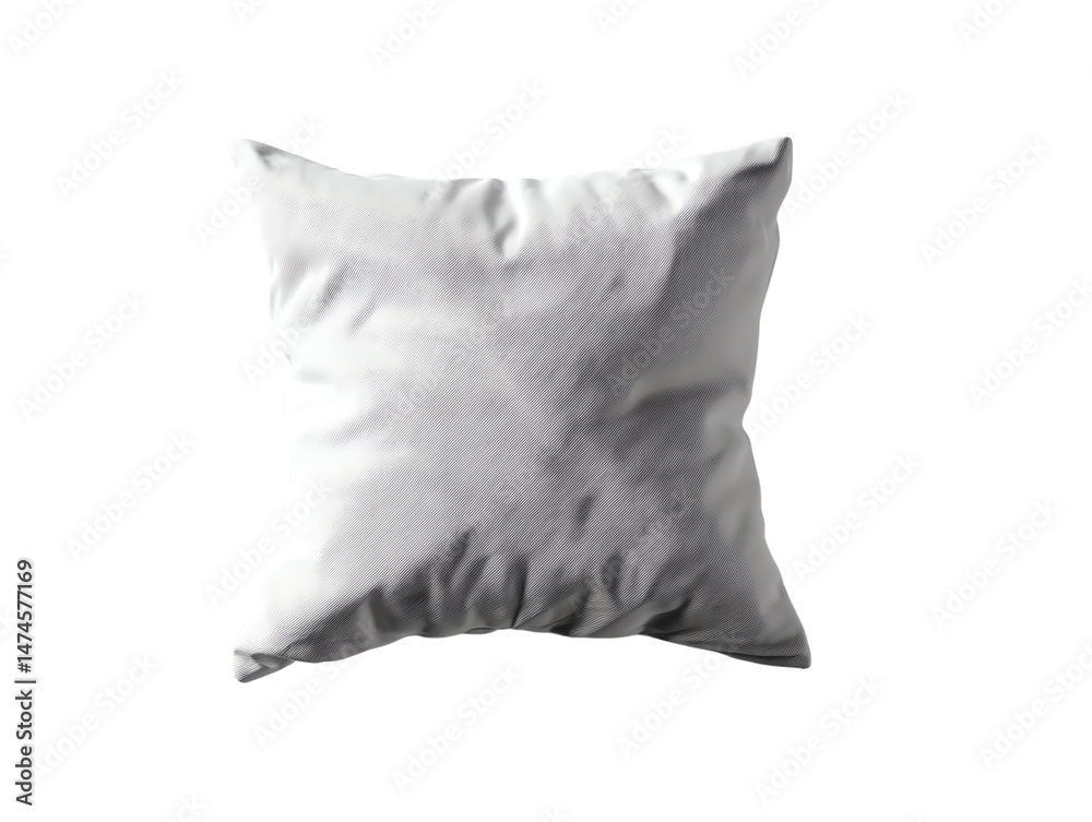 Cushion, white isolate background Cushion, white isolate background