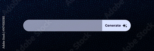 Ai search bar with generate button for artificial intelligence ui. sleek design enhances user experience.