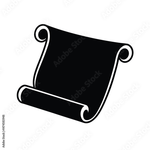 vector illustration of a scroll