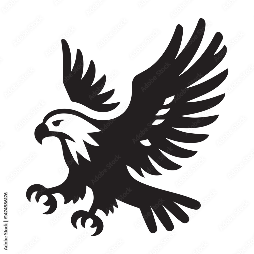 Obraz premium Eagle Silhouettes Vector Collection