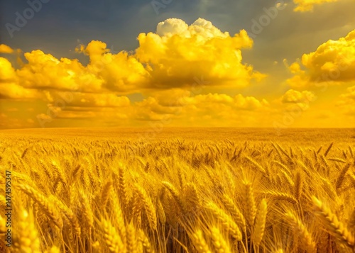 Serene Countryside: Rolling Fields Under Soft Cloudscape - Stunning Architectural Photography