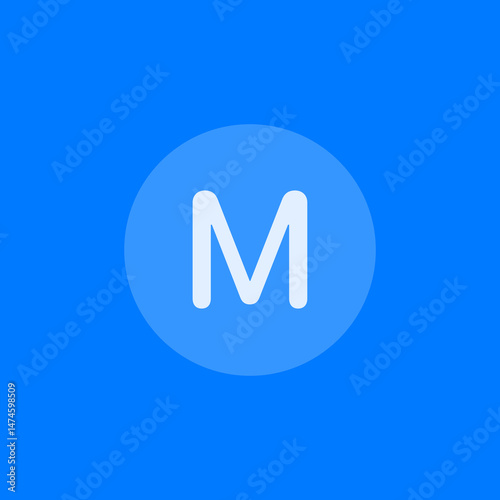 M Circle Fill Icon