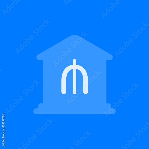 Manat Bank Fill Icon