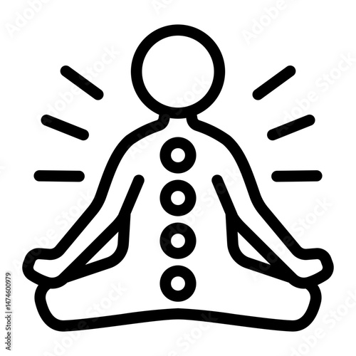 This Chakra icon is suitable for Yoga, Mindfulness, Healthy Lifestyle, etc