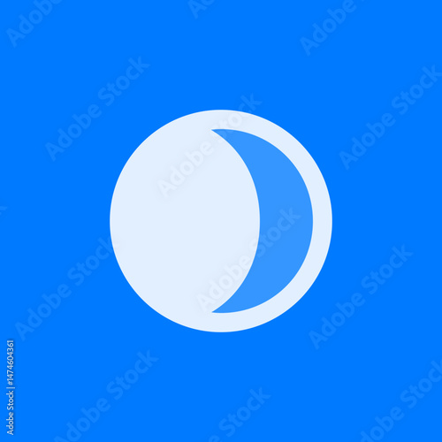 Moonphase Waning Gibbous Inverse Icon