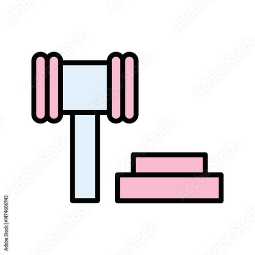 Gavel Vector Icon