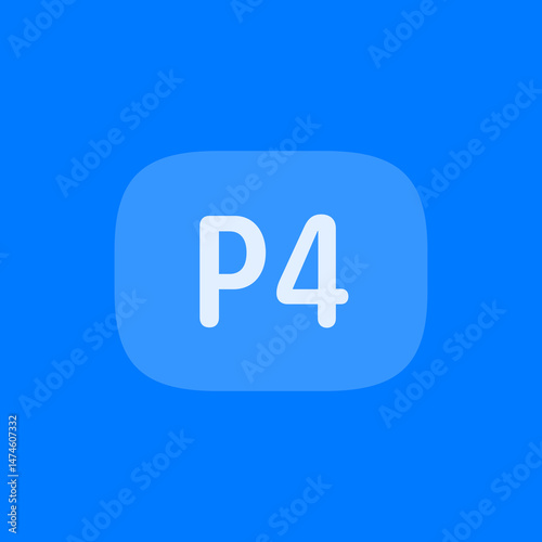 P4 Button Horizontal Filled