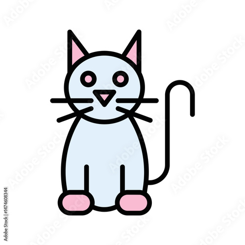 Black Cat Vector Icon