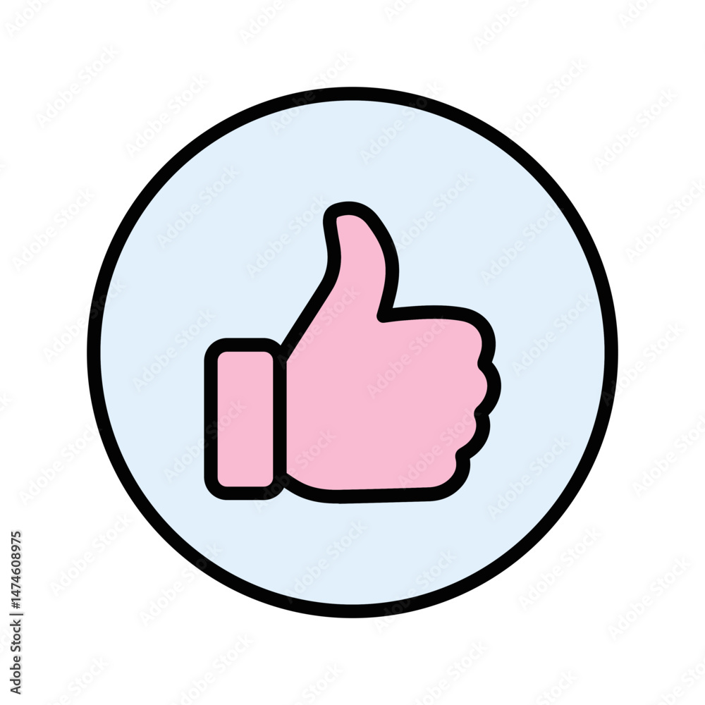Thumbs Up Vector Icon Thumbs Up Vector Icon