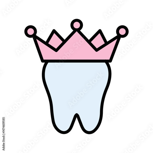 Dental Crown Vector Icon