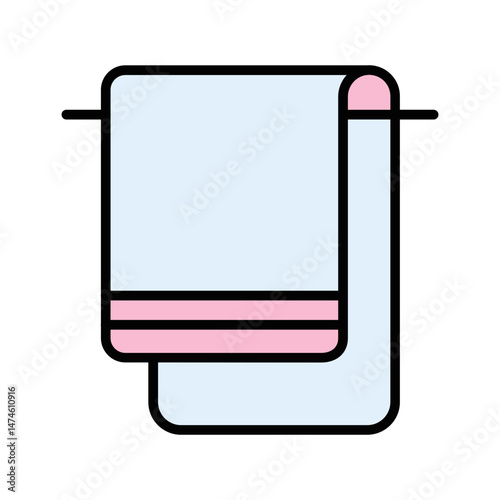 Spa Towels Vector Icon
