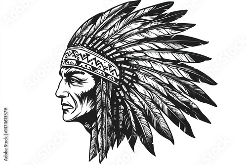 native american indian chief headdress
