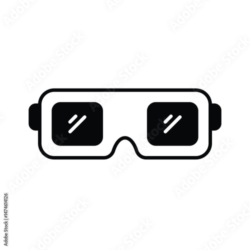3d Glasses Vector icon
