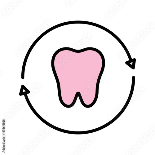 Dental Restoration Vector Icon