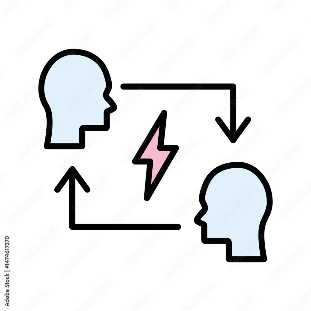 Conflict Resolution Vector Icon Conflict Resolution Vector Icon