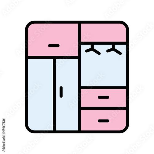 Closet Organization Vector Icon