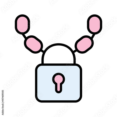Security Chain Vector Icon