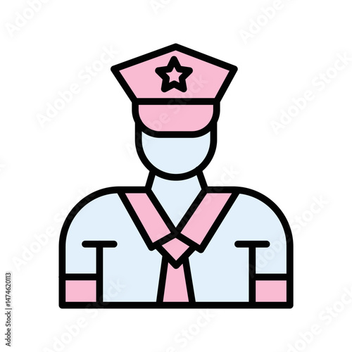 Security Guard Vector Icon