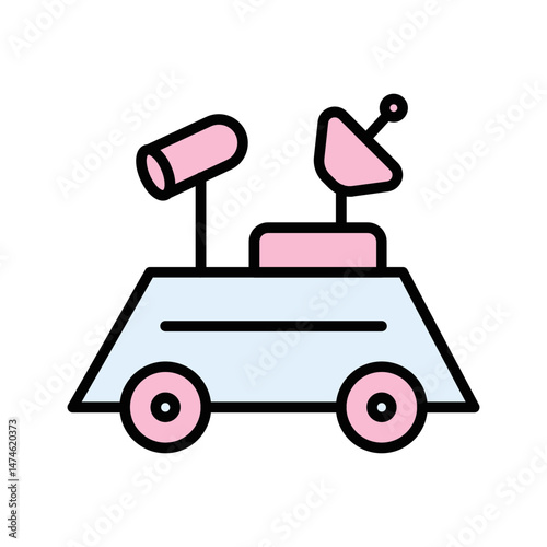 Lunar Rover Vector Icon