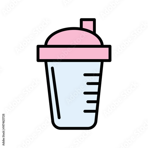 Protein Shake Vector Icon