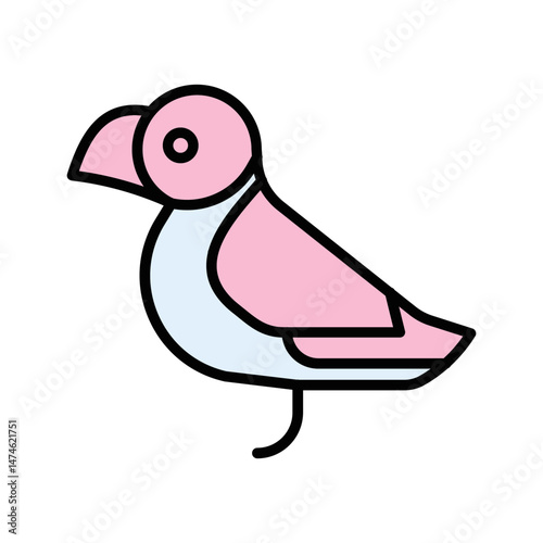 Puffin Vector Icon
