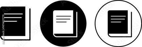 

Book icon set. Personal Organizer. education study.   Textbook symbol. journal literature business signs. reading learning language skill sign 