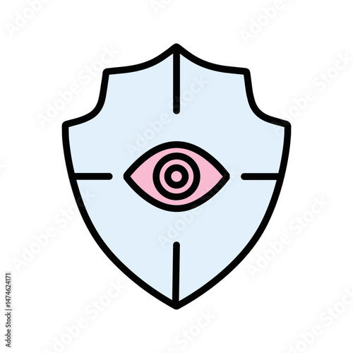 Security Monitoring Vector Icon