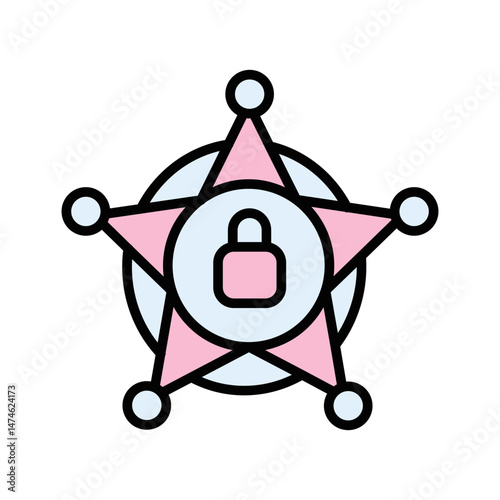 Security Patch Vector Icon
