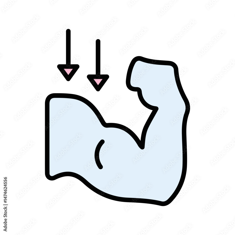 Obraz premium Muscle Recovery Vector Icon