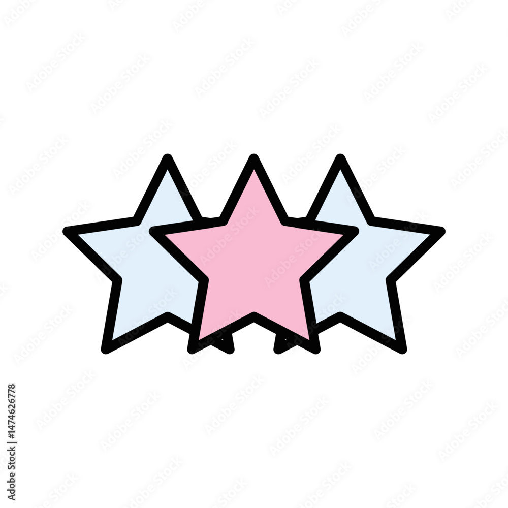 Obraz premium Star Ratings Vector Icon