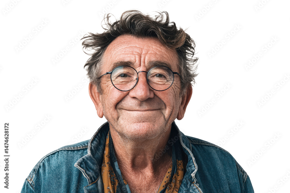 Portrait of Stylish Senior Man – Transparent Background Portrait of Stylish Senior Man – Transparent Background